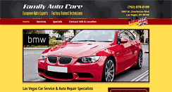 Desktop Screenshot of familyautocarelasvegas.com